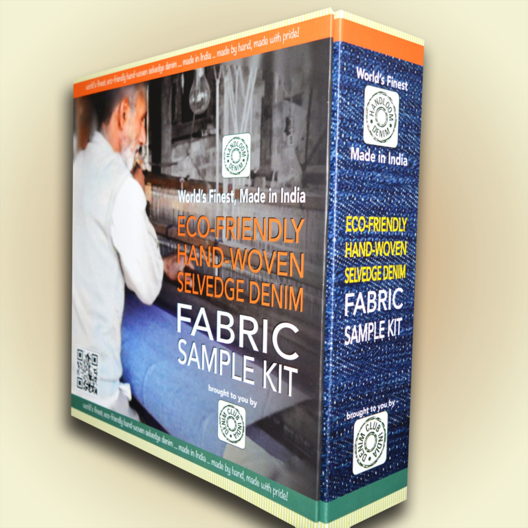 Eco-friendly Handloom Selvedge Denim Fabric Sample Kit